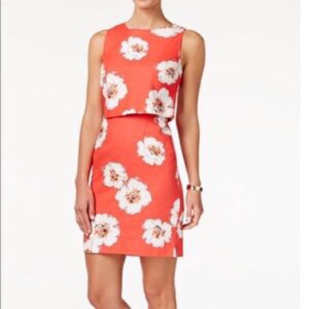 Ivanka Trump Orange Floral Dress